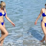 海边遇见超火辣比基尼美女完美身材称霸整个沙滩！